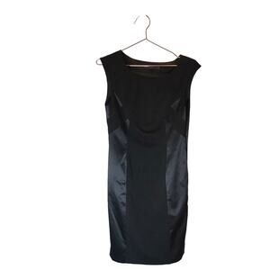 The Limited Black Sleeveless sheath Dress with mixed fabric size 8